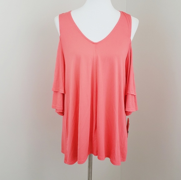 GB Tops - new 》GB Cold Shoulder Top